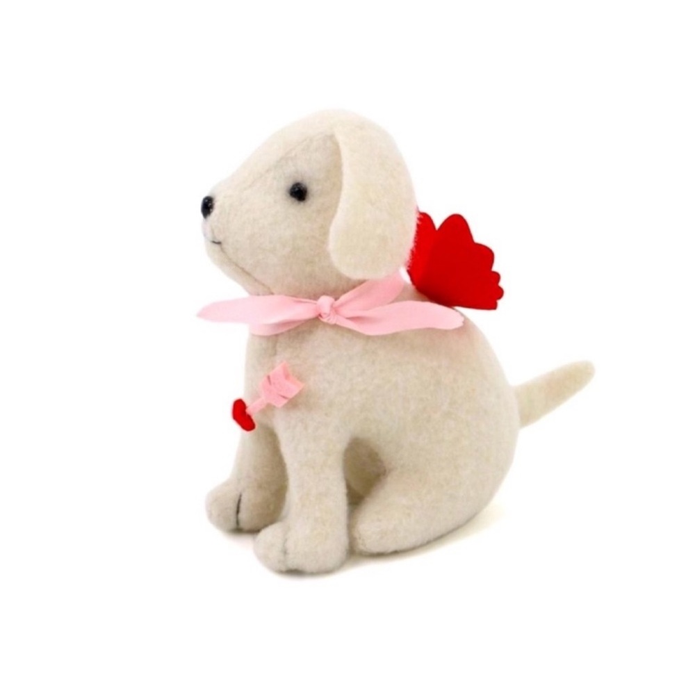 3 for $15 SALE New Target Bullseye Playground Valentine Plush White Dog as Cupid